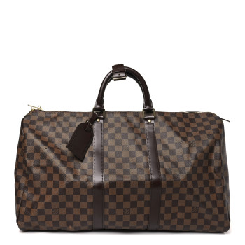 LOUIS VUITTON Damier Ebene Keepall 50