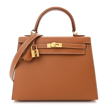 HERMES Epsom Kelly Sellier 25 Gold