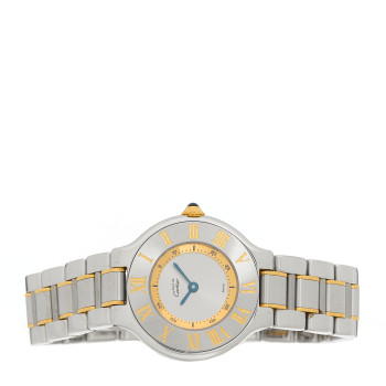 CARTIER Stainless Steel 18K Yellow Gold 28mm Must de 21 Quartz Watch