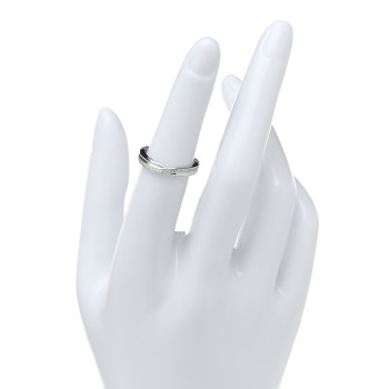 HARRY WINSTON Platinum Diamond Tryst Single Row Pave Ring 49 5