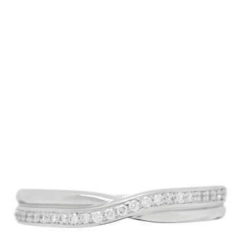 HARRY WINSTON Platinum Diamond Tryst Single Row Pave Ring 49 5