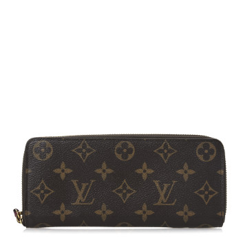 LOUIS VUITTON Monogram Clemence Wallet Fuchsia