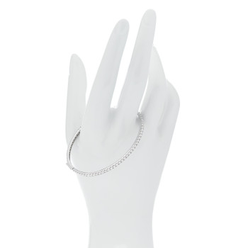 PARKER & WEST 18K White Gold Diamond 3.00ct Bangle Bracelet