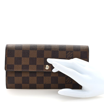 LOUIS VUITTON Damier Ebene Sarah Wallet
