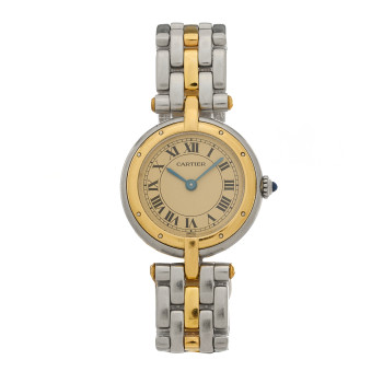 CARTIER Stainless Steel 18K Yellow Gold 24mm Panthere Vendome Quartz Watch
