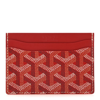 GOYARD Goyardine Saint Sulpice Card Holder Red