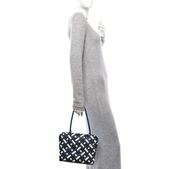 BOTTEGA VENETA Nappa Intrecciato Patti Top Handle Bag  Cruise Multicolor