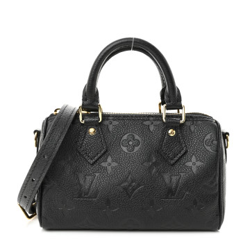 LOUIS VUITTON Empreinte Monogram Nano Speedy Black