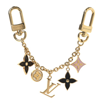 LOUIS VUITTON Monogram Spring Street Bag Charm Key Holder Gold