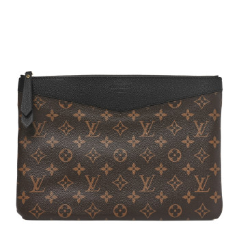 LOUIS VUITTON Monogram Daily Pouch Black