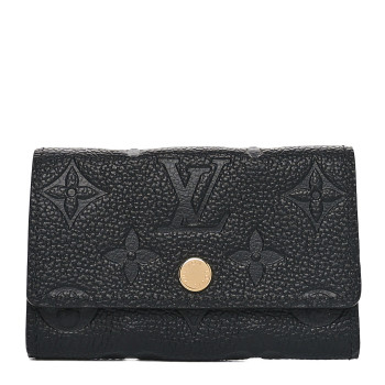 LOUIS VUITTON Empreinte Multicles 6 Key Holder Black