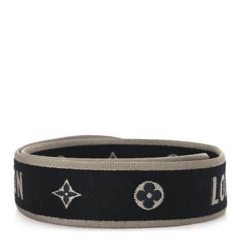 LOUIS VUITTON Jacquard Diane Shoulder Strap Black Ivory