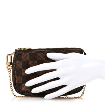 LOUIS VUITTON Damier Ebene Mini Pochette Accessories