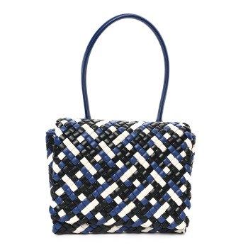BOTTEGA VENETA Nappa Intrecciato Patti Top Handle Bag  Cruise Multicolor