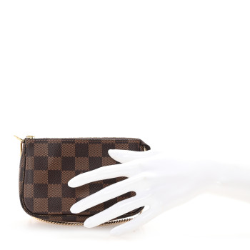 LOUIS VUITTON Damier Ebene Mini Pochette Accessories