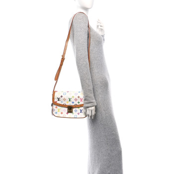 LOUIS VUITTON Monogram Multicolor Sologne White