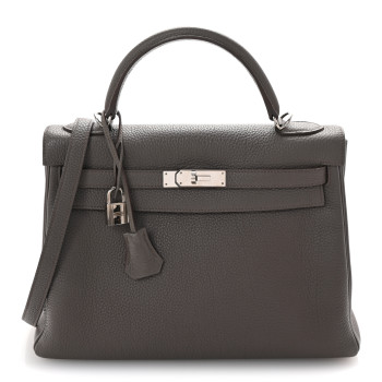 HERMES Togo Kelly Retourne 32 Etain