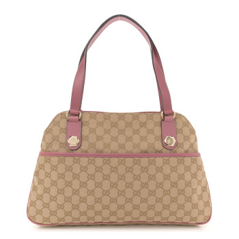 GUCCI Monogram Medium Charmy Shoulder Bag Pink