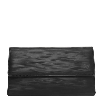 LOUIS VUITTON Epi Sarah Wallet Black