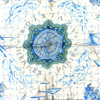 HERMES Silk Azulejos 90 Scarf