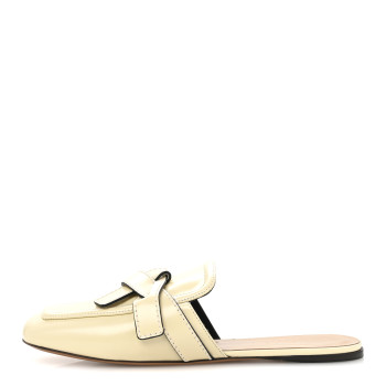 LOEWE Calfskin Gate Mule Sandals 41 Milk