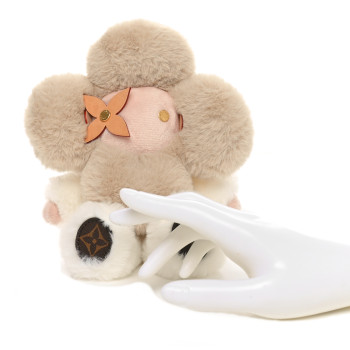 LOUIS VUITTON Faux Fur Monogram Mini Vivienne Doudou