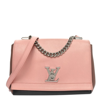 LOUIS VUITTON Soft Calfskin Lockme II Chain Bag BB Rose Poudre