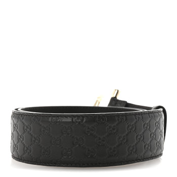 GUCCI Soft Microguccissima Margaux Calfskin Belt 80 32 Testa di Moro
