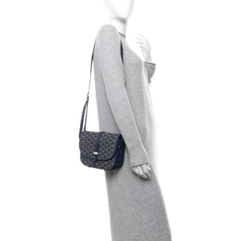 GOYARD Goyardine Belvedere II PM Messenger Bag Navy