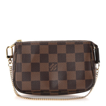 LOUIS VUITTON Damier Ebene Mini Pochette Accessories