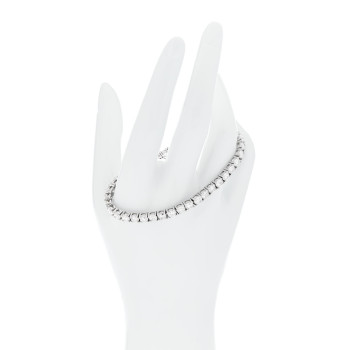 PARKER & WEST BY FASHIONPHILE Platinum Diamond 12.09ct Tennis Bracelet