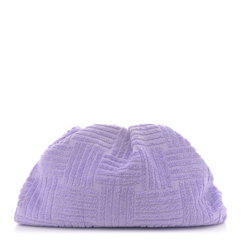 BOTTEGA VENETA Sponge Fabric The Pouch Clutch Wisteria