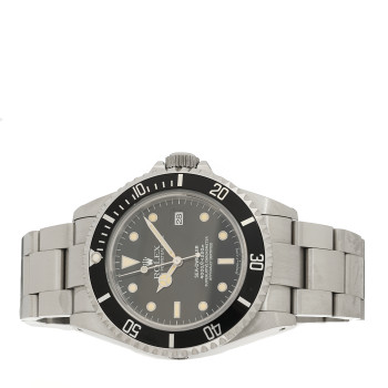 ROLEX Stainless Steel 40mm Sea-Dweller Oyster Perpetual Watch Black 16600
