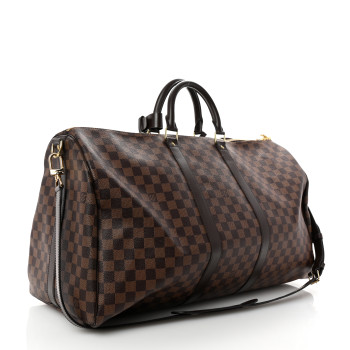 LOUIS VUITTON Damier Ebene Keepall Bandouliere 55