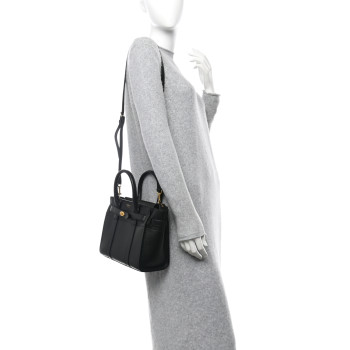 MULBERRY Classic Grain Small Bayswater Zip Tote  Black