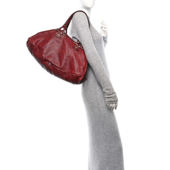 GUCCI Guccissima Shoulder Bag Red
