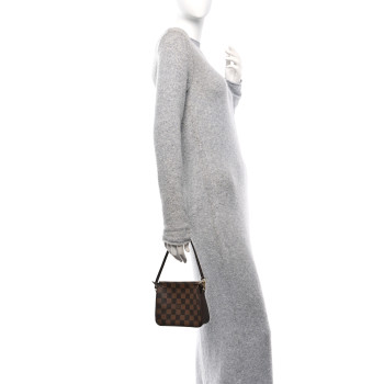 LOUIS VUITTON Damier Ebene Trousse Make Up Bag Pochette