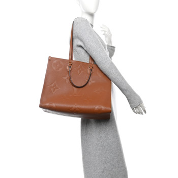 LOUIS VUITTON Empreinte Monogram Giant Onthego GM Cognac