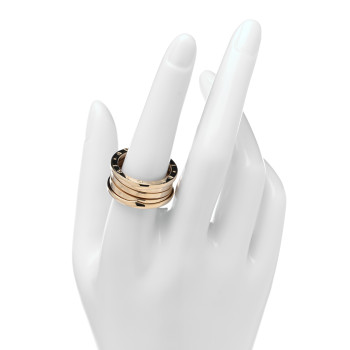 BULGARI 18K Yellow Gold B.Zero1 Four-Band Ring 59 8.75