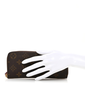 LOUIS VUITTON Monogram Clemence Wallet Fuchsia