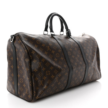 LOUIS VUITTON Monogram Macassar Keepall Bandouliere 55