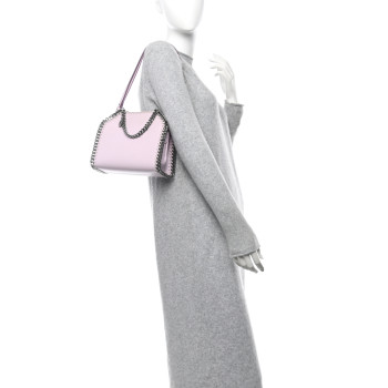 STELLA MCCARTNEY Eco Alter Nappa Mini Falabella Box Top Handle Bag Lilac
