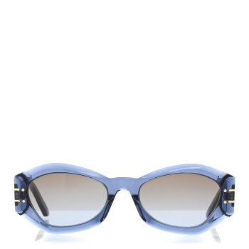 CHRISTIAN DIOR Acetate DiorSignature B1U Butterfly Sunglasses Blue