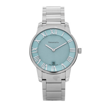 TIFFANY Stainless Steel 37mm Atlas 2-Hand Quartz Watch Tiffany Blue