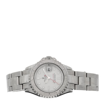 ROLEX Stainless Steel Platinum 29mm Yacht-Master Watch Silver 169622