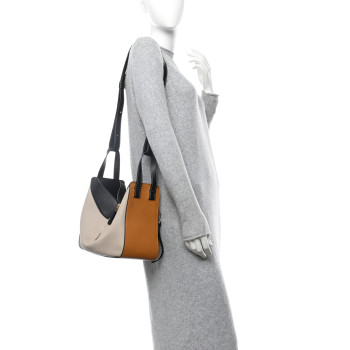 LOEWE Calfskin Small Hammock Shoulder Bag Amber Light Oak
