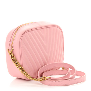 LOUIS VUITTON Calfskin New Wave Camera Bag Smoothie Pink