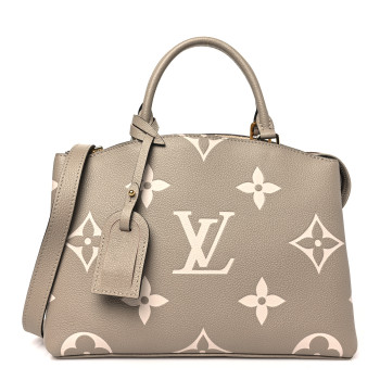 LOUIS VUITTON Empreinte Monogram Giant Petit Palais Tourterelle Creme