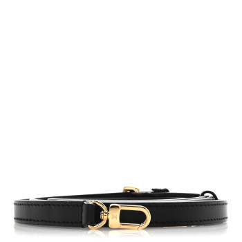 LOUIS VUITTON Calfskin 16mm Adjustable Shoulder Strap Black