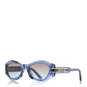 CHRISTIAN DIOR Acetate DiorSignature B1U Butterfly Sunglasses Blue